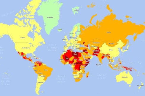 ڕیزبەندی مەترسیدارترین وڵاتەکانی جیهان